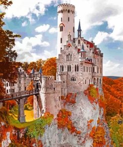 Lichtenstein Castle Germany Paint By Numbers