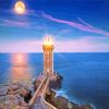 Lighthouse Moonlight Paint By Numbers