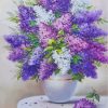 Purple Lilacs Vase Paint By Numbers