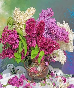 Elegant Lilac Flowers Paint By Numbers