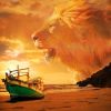 Majestic Beach Lion Paint By Numbers