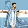 Lionel Messi Soccer Legend Paint By Numbers