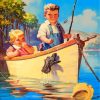 Kids on Boat Adventure Paint By Numbers
