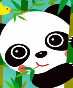 Lively Panda Paint By Numbers
