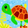 Easy Sea Turtle Paint By Numbers