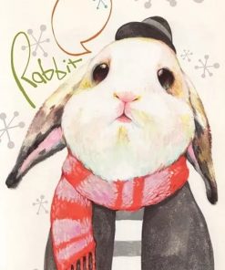 White Rabbit Animal Paint By Numbers