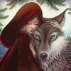 Little Red Riding and Wolf Paint By Numbers