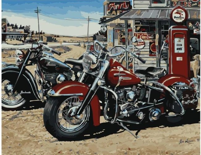 Seaskyer Harley Davidson Paint By Numbers