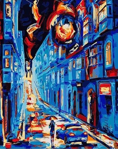 Finalizing the artwork with the paint by numbers kit