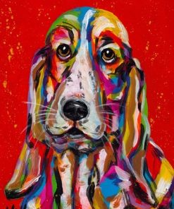 Long Ears Basset Hound Paint By Numbers