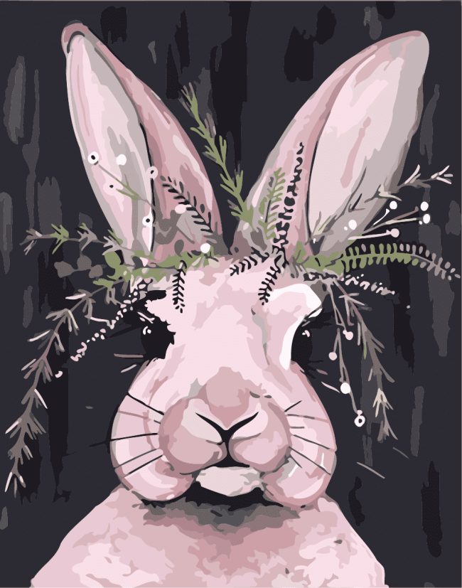 Long Eared Bunny Paint By Numbers