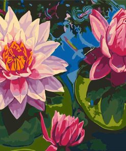 Lotus Blossom Pink Paint By Numbers