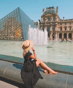 Louvre Paris Women's Paint By Numbers