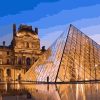 Louvre Pyramid Paris Paint By Numbers