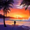 Lovers in Romantic Seascape Paint By Numbers