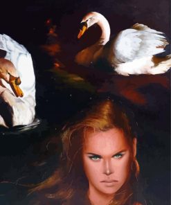 Luc Genot Swans Paint By Numbers