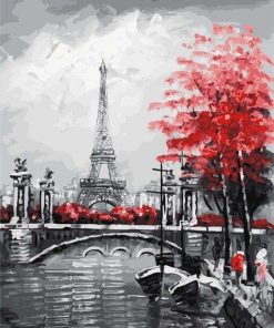 Seine River Paris Cityscape Paint By Numbers