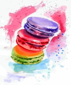 Colorful Macaroons Paint By Numbers