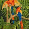 Macaw Jungle Birds Paint By Numbers