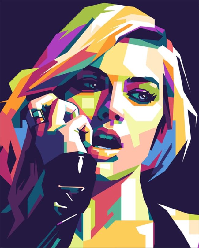 Margot Robbie Pop Art Paint By Numbers