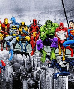 Marvel Superheroes Adventure Paint By Numbers