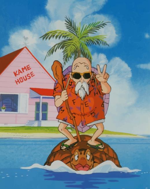 Finalized Dragon Ball Master Roshi artwork