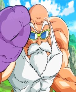 Master Roshi Dragon Ball Z Paint By Numbers