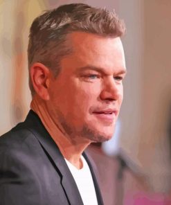 Matt Damon Celebrity Paint By Numbers