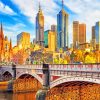 Melbourne Cityscape View Paint By Numbers