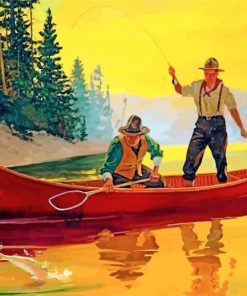 Men Fishing Boats Paint By Numbers