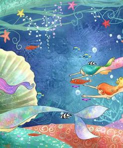 Mermaid Shell Animation Paint By Numbers