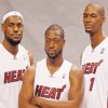 Miami Heat Basketball Stars Paint By Numbers