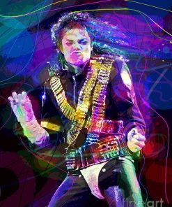 Michael Jackson Pop Art Paint By Numbers