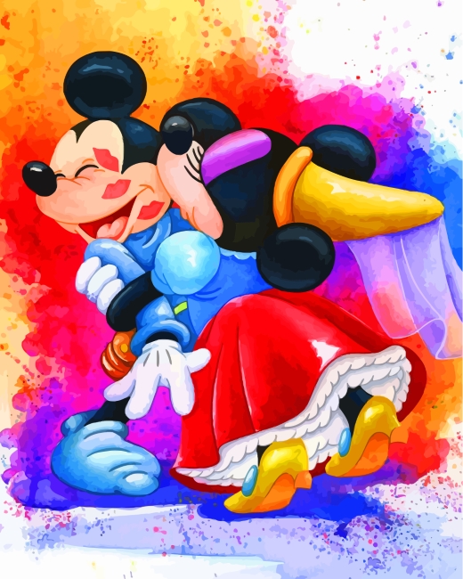 Mickey and Minnie Finalizing Artwork