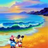 Mickey and Minnie Beach Adventure Paint By Numbers