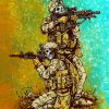 Military Skulls Soldiers Paint By Numbers