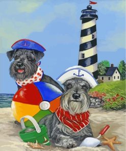 Miniature Schnauzer Pets Paint By Numbers