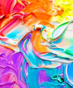 Colorful Abstract Paint By Numbers