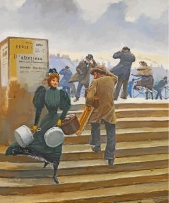 Jean Beraud's Elegant Scene Paint By Numbers