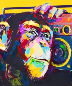 Colorful Monkey Animals Paint By Numbers