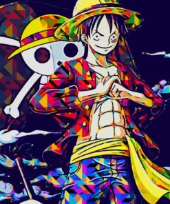 Monkey D Luffy Anime Paint By Numbers