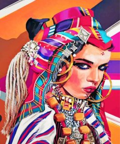 Moroccan Amazigh Girls Paint By Numbers