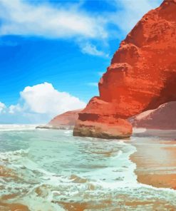 Moroccan Seascape Serenity Paint By Numbers