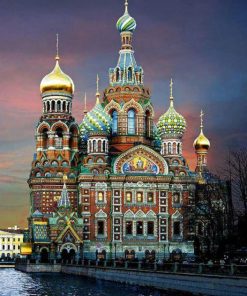 Moscow Castle Cityscape Paint By Numbers
