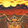 Motorcycle Sunset Adventure Paint By Numbers