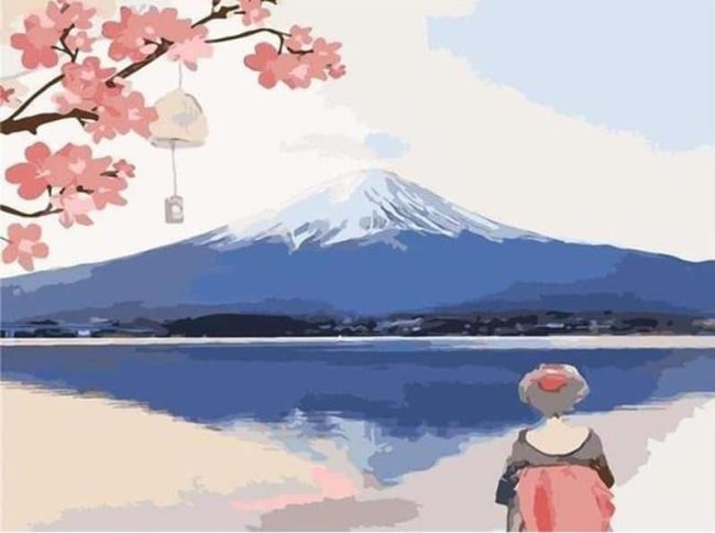 Mt Fuji Scenic Landscape Paint By Numbers