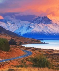 Mount Cook New Zealand Paint By Numbers