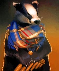 Badger Wildlife Art Paint By Numbers