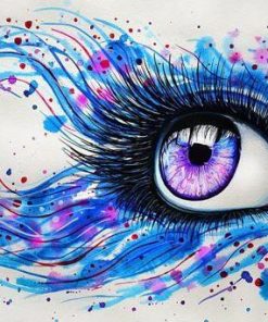 Multicolor Eyes Art Paint By Numbers
