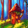 Mushroom Fantasy Nature Paint By Numbers